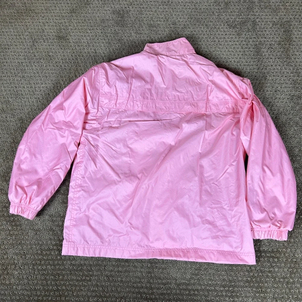 Gap Kids Windbreaker Jacket Girls‎ XXL Pink Full Zip Ripstop Mesh Lined